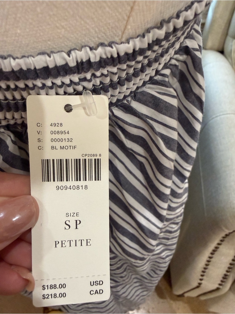 🌊 Anthropologie Maeve Strapless Canopy Midi Dress Seahorse Petite SP NWT - Picture 3 of 4